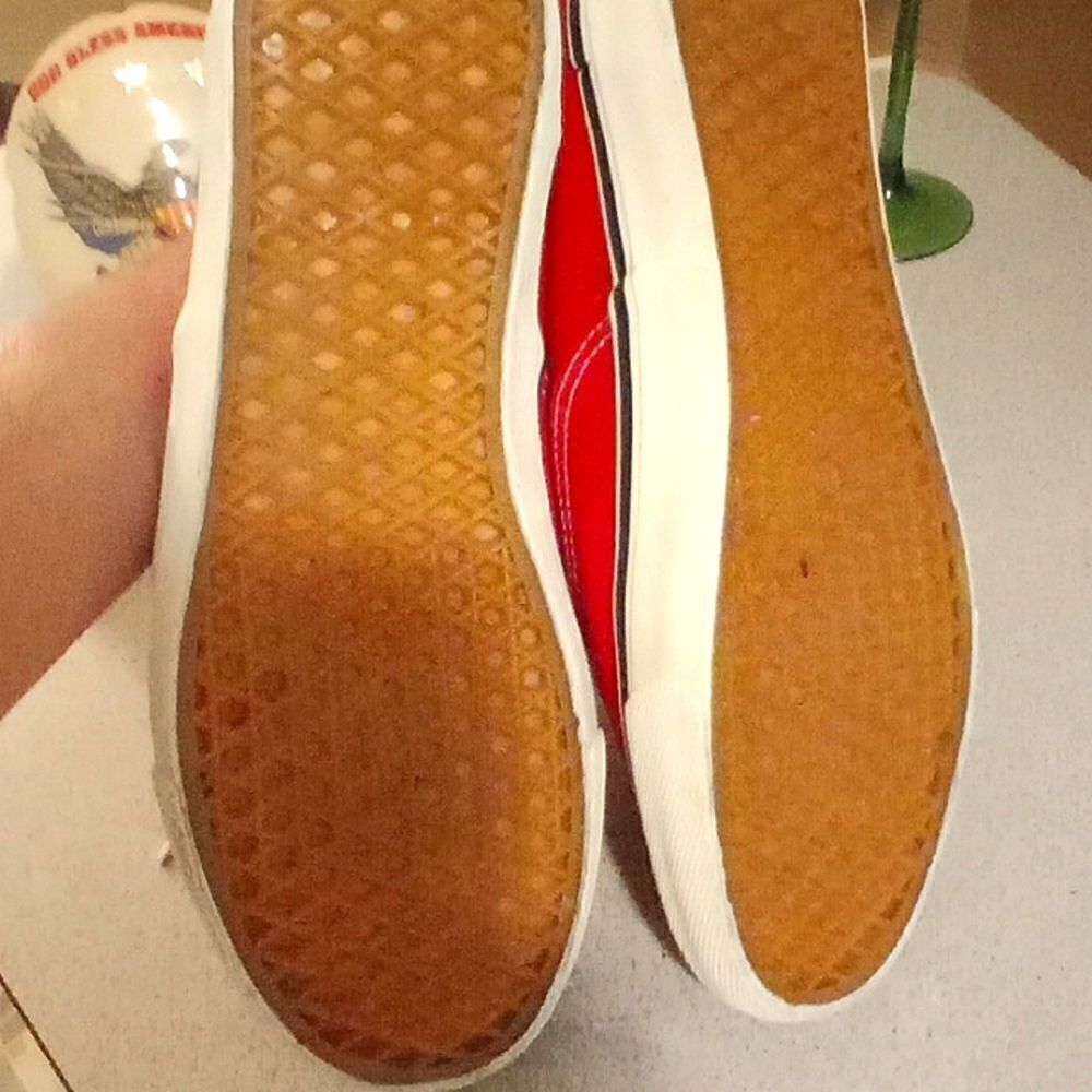 Unisex VANS OFF THE WALL RED SNEAKERS Size 43 - Picture 5 of 13